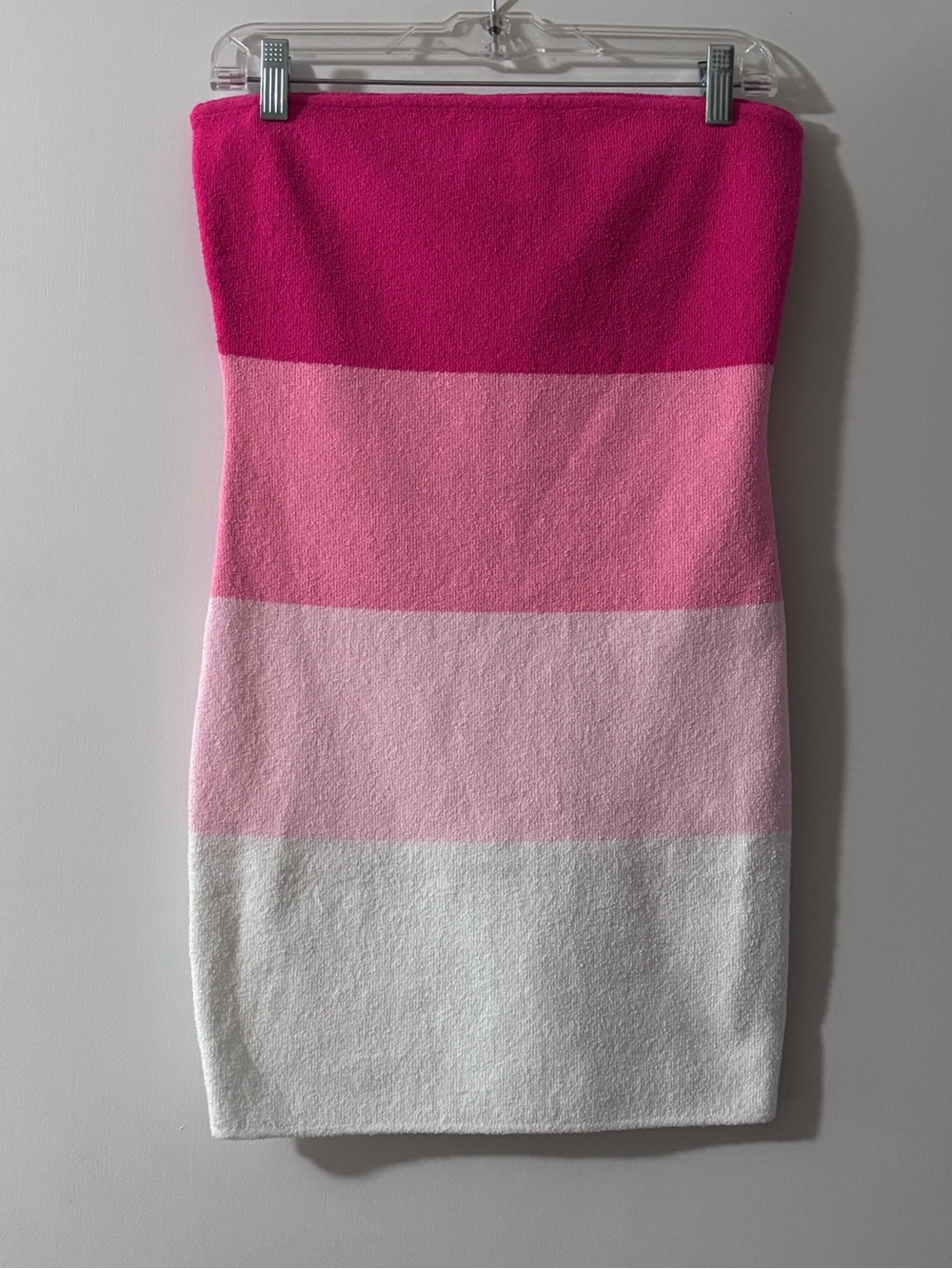 Idem Ditto Summer Spritz Strapless Pink Club Knit Mini Dress